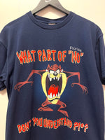 Vintage 1995 Taz Looney Tunes What Part of “No” Don’t You Understand?!#? Florida T-Shirt Sz L