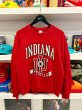 Vintage IU Indiana University Hoosiers Emblem Sweatshirt Sz M Made in USA