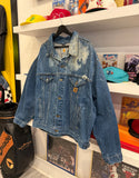 Vintage Carhartt Acid Wash Denim Trucker Jacket Sz XXL