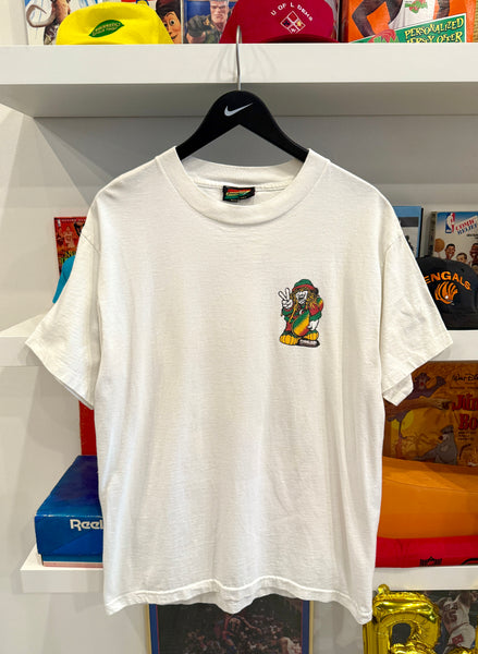 Vintage Dread Mountain Co Jamaica Rasta Style Peace Sign T-Shirt Sz L Made in USA