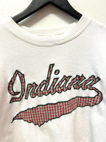 Vintage IU Indiana University Plaid Embroidered Script Sweatshirt Sz XXL