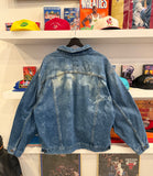 Vintage Carhartt Acid Wash Denim Trucker Jacket Sz XXL