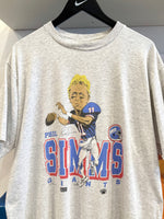 Vintage 1987 Phil Simms New York Giants T-Shirt Sz L Salem Sportswear Made in USA