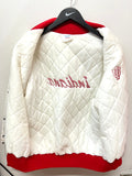 Vintage IU Indiana Hoosiers Embroidered Satin Bomber Jacket Sz L