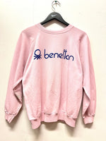 Vintage Pink Bootleg Benetton Sweatshirt Sz L