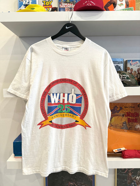 Vintage 1989 The Who celebrating the 25th anniversary of the world’s greatest rock ‘n’ roll band Tour T-Shirt Sz L