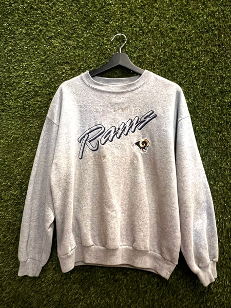 Vintage St Louis Rams Football Sweatshirt Sz L