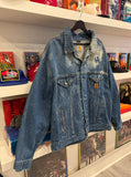 Vintage Carhartt Acid Wash Denim Trucker Jacket Sz XXL
