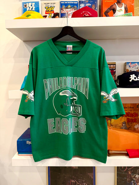 Vintage Philadelphia Eagles NFL Garan Jersey T-Shirt Sz L Made in USA