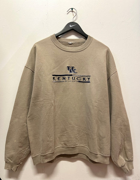 Vintage UK University of Kentucky Embroidered Sweatshirt Sz XL