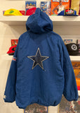 Vintage Dallas Cowboys Lined Starter Hooded Jacket Sz XL