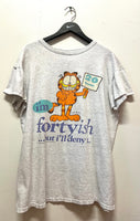 Vintage 1978 Garfield I am fortyish but I will deny it T-Shirt Sz XL