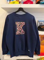 Vintage Kentucky Plaid Embroidered Sweatshirt Sz L Made in USA