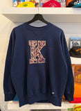 Vintage Kentucky Plaid Embroidered Sweatshirt Sz L Made in USA