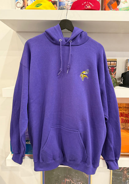 Vintage Minnesota Vikings NFL Embroidered Hoodie Sz XL