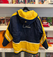 Indianapolis Pacers NBA Puffer Jacket with Hood Sz M