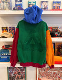 Palace Skateboards Color Block Fleece Hoodie Sz L