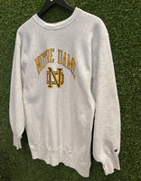 Vintage University of Notre Dame Champion Reverse Weave Sweatshirt Sz L