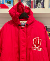 Vintage IU Indiana Hoosiers Puffer Jacket with Hood Sz XL