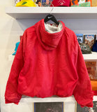 Vintage IU Indiana University Hooded Lined Windbreaker Jacket Sz XL