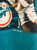 Vintage 1996 Miami Dolphins NFL Helmet T-Shirt Sz XL