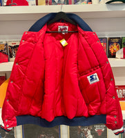 Vintage Cleveland Indians MLB Starter Puffer Jacket Sz XL