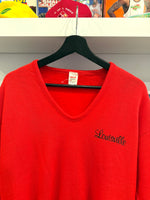 Vintage Louisville Cardinals V Neck Sweater Sz L Made in USA