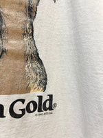 Vintage Australian Gold Sun Lotion Tan Naked T-Shirt Sz XL