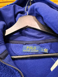 Polo Ralph Lauren Blue Tigers Varsity Sherpa Fleece Zip Up Collegiate Hoodie  Sz L