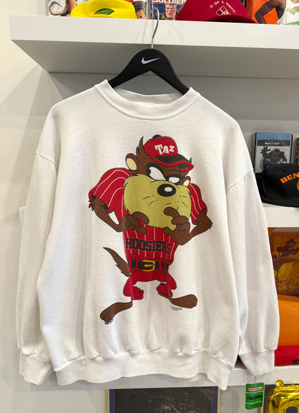 Vintage 1994 Indiana Hoosiers Taz Looney Tunes Sweatshirt Sz XL Tultex Made in USA