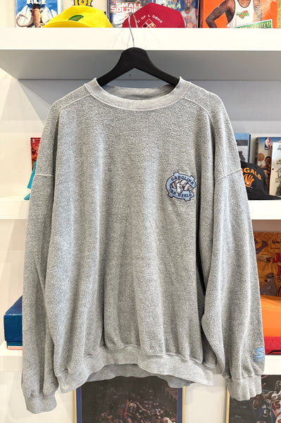 North Carolina Tar Heels Reversed Out Embroidered Gray Starter Sweatshirt Sz XL