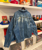 Vintage Carhartt Acid Wash Denim Trucker Jacket Sz XXL