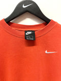 Orange Rust Oversized Nike Cropped Sweatshirt Sz S