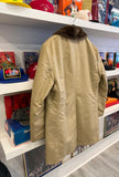 Vintage The Men’s Shop JC Penney Faux Fur Lined Trench Coat Sz M