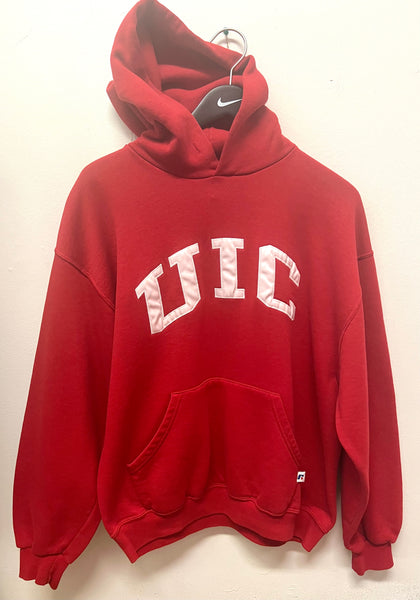 UIC University of Illinois Chicago Russell Athletic Hoodie Sz L