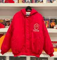 Vintage IU Indiana Hoosiers Puffer Jacket with Hood Sz XL
