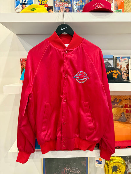 Vintage Chevrolet Satin EmbroideredJacket Sz M