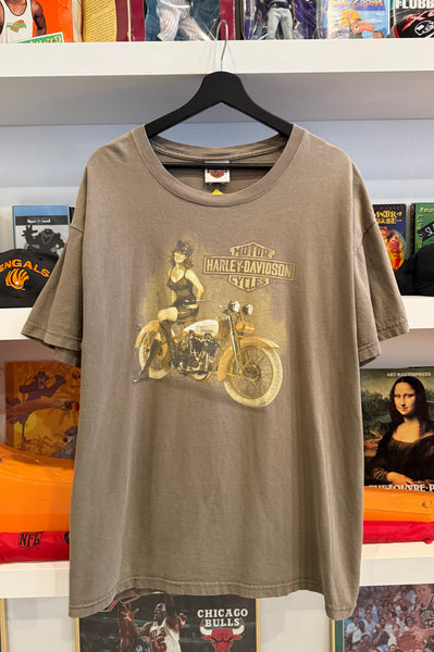 F&S Harley-Davidson Dayton Ohio Pin Up T-Shirt Sz XL