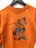Vintage 1990 Country Calico Cat Sweatshirt Sz S