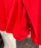 Vintage 90s Peace Moon Laurel Burch Red Long Sleeve T-Shirt Sz XL