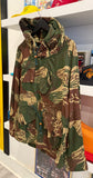 Camo Pullover Hooded Anorak Jacket Sz L