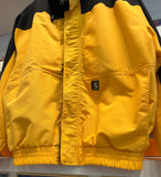 Carhartt J105 Workshield Mesh Lined Yellow & Black Jacket with Hood Sz XL