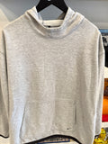 Vintage Nike Gray Hoodie with Black Trim Sz XL