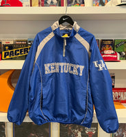 UK University of Kentucky 1/4 Zip Windbreaker Sz L