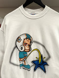 Vintage Miami Dolphins Piss on Dallas CowboysAirbrushed Sweatshirt Sz L