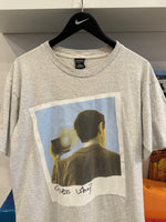 Vintage 1997 Mr Bean Guess Who? Polaroid British TV Show T-Shirt Sz M/L Front & Back Graphics