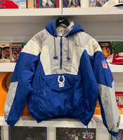 Indianapolis Colts NFL Starter 1/2 Zip Puffer Jacket with Hood Sz M