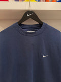 Vintage Nike Mini Swoosh Navy Blue Sweatshirt Sz L