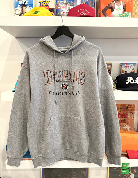Vintage Cincinnati Bengals Embroidered Hoodie Sz L