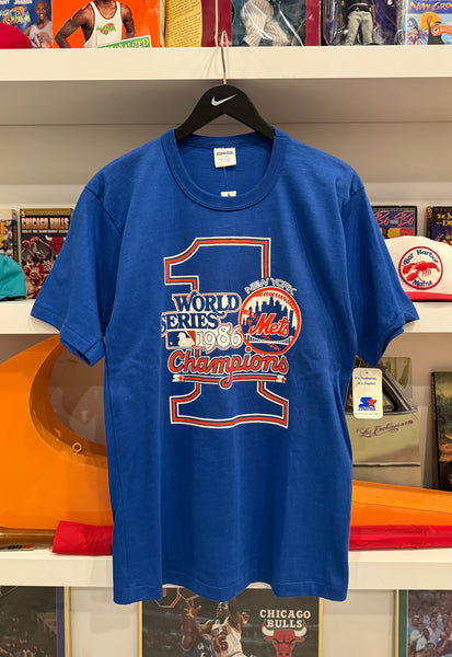 NWT New York Mets 1986 World Series Champions Starter T-Shirt Sz M Made in USA